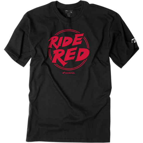 Factory Effex - Factory Effex Honda Ride Red Circle Youth T-Shirt - 1983310 - Black - Small