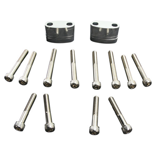 Emgo - Emgo Handlebar Riser Kit for 7/8in. Bars - Aluminum - 23-09370