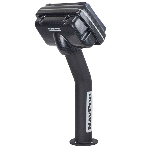 NavPod - NavPod PED4400-C PedestalPod Uncut (Usable Face = 8.75"W x 6"H) (22.2cm W x 15.2cm H) - Carbon Black