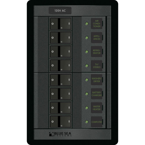 Blue Sea Systems - Blue Sea 1228 120V AC 8 Position