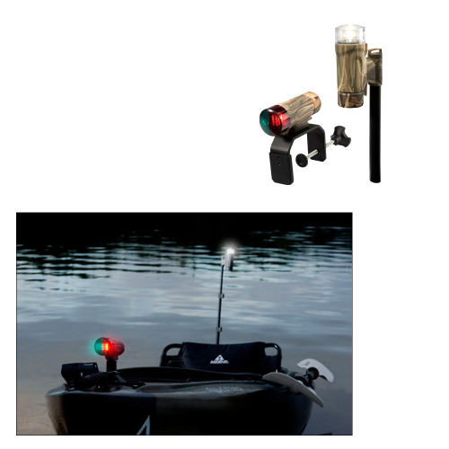 Attwood Marine - Attwood PaddleSport Portable Navigation Light Kit - C-Clamp, Screw Down or Adhesive Pad - RealTree&reg; Max-4 Camo