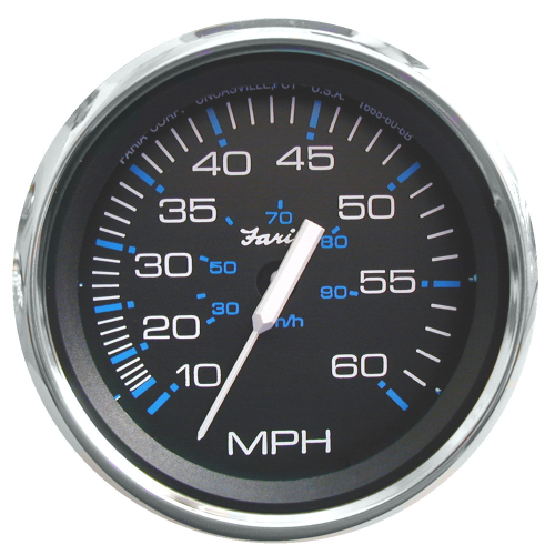 Faria Beede Instruments - Faria Chesapeake Black 4" Speedometer - 60MPH (Pitot)