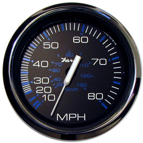 Faria Beede Instruments - Faria Chesapeake Black 4" Speedometer - 80MPH (Pitot)