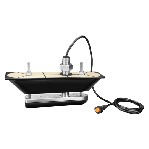 Garmin - Garmin GT30-TH SS Thru-Hull DownV&#252;/SideV&#252; Scanning Transducer w/Temp f/Hull Deadrises Less Than 5&deg;