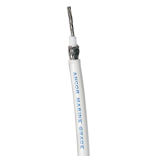 Ancor - Ancor Coaxial Cable - RG 58CU - White - 250'