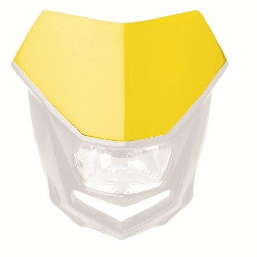 Polisport - Polisport Halo Headlight Removable Number Plate - Yellow - 8657400019