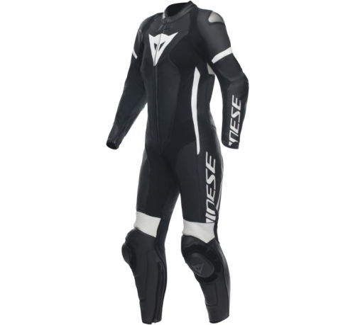 Dainese - Dainese Grobnik Womens 1-Piece Leather Suit - 202513484-948-40 - Black/White - 2