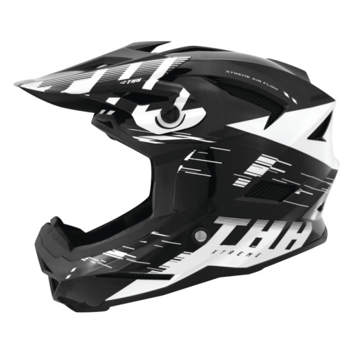 THH Helmets - THH Helmets T-42 BMX Xtreme Helmet - 647912 - Black/White - X-Small