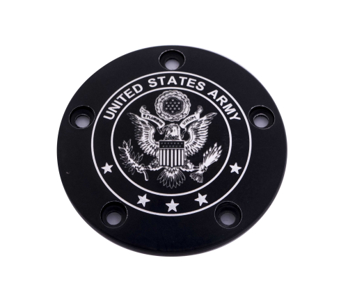 Custom Engraving LTD - Custom Engraving LTD Patriotic Points Cover for Army - Black - TC - ARM02-04BG
