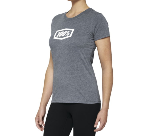 100% - 100% Icon Womens T-Shirt - 20002-00005 - Heather Gray - Medium