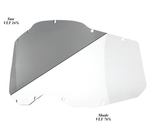 100% - 100% Lens for Racecraft 2/Accuri 2/Stratus 2 Goggles - Photochromic - 59079-00001