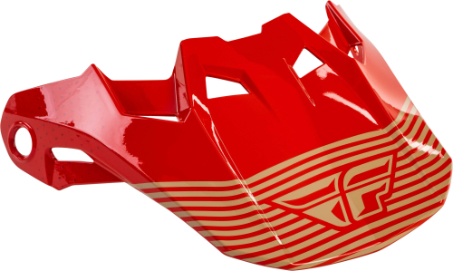 Fly Racing - Fly Racing Visor for Formula CC Helmets - Primary Red/Khaki - XL to 2X - 73-4730L
