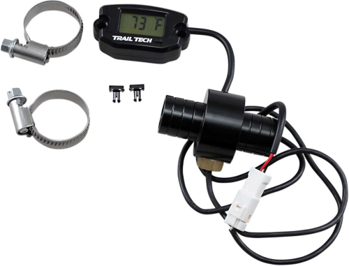 Trail Tech - Trail Tech Surface Mount Universal Meter w/ Radiator Hose Connectors for Water Cooled Engines - 19mm - Black - 742-EH1