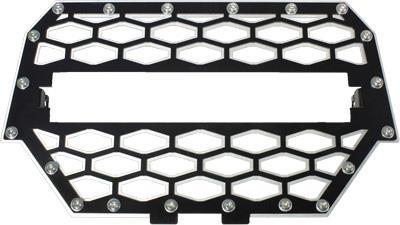 ModQuad - ModQuad Front Grill without 10in. Light Bar - Black/Silver - RZR-FGL-1K