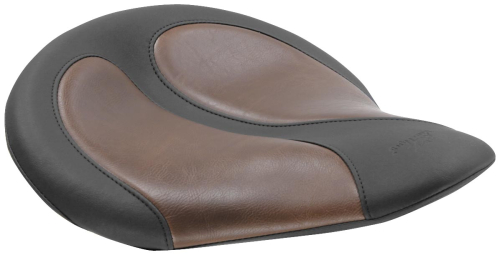 Mustang - Mustang Cyclone Solo Seat with Brown Distressed Inserts - 76618