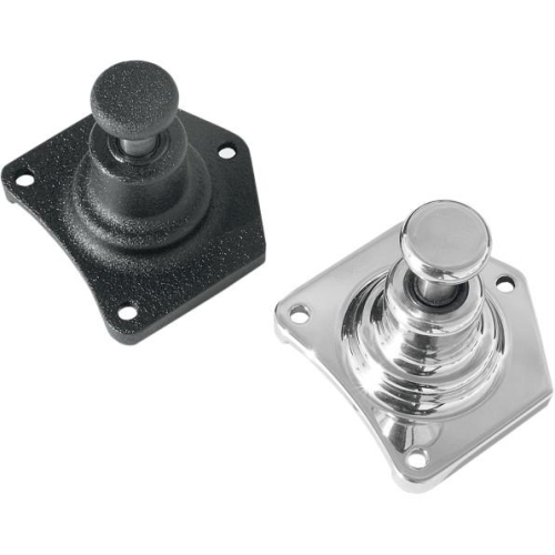 Terry Components - Terry Components Solenoid End Cover/Starter Button - Wrinkle Black - 550005