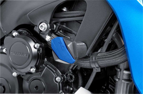 PUIG - PUIG Rubber End Protectors for R12 Crash Pads - Blue - 6378A