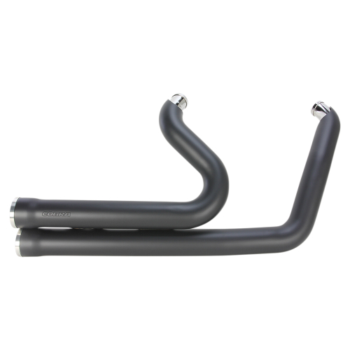 Cobra - Cobra Speedster Exhaust with PowerPort and RacePro Tip - Black with Clear-Coated Machined Aluminum Tips - 6788B
