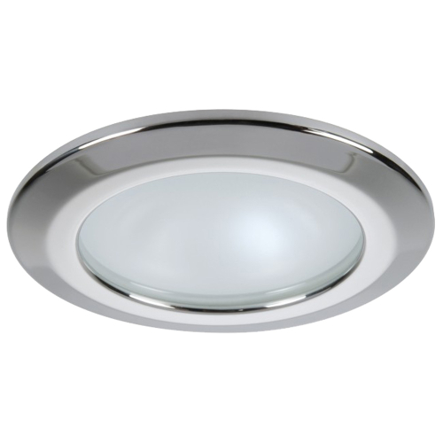 Quick - Quick Kor XP Downlight LED - 6W, IP66, Screw Mounted - Round Stainless Bezel, Round Warm White Light