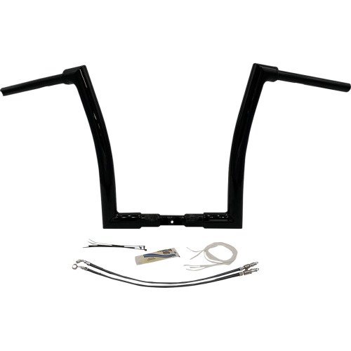 Fat Baggers, Inc. - Fat Baggers, Inc. 1-1/2in. EZ Install Flat Top Handlebar Kit - Gloss Black - 609314-B