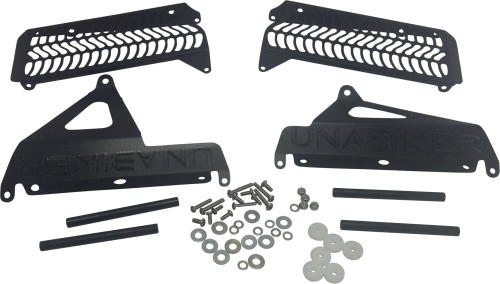 Unabiker - Unabiker Radiator Guards - Black - YWR45016-K