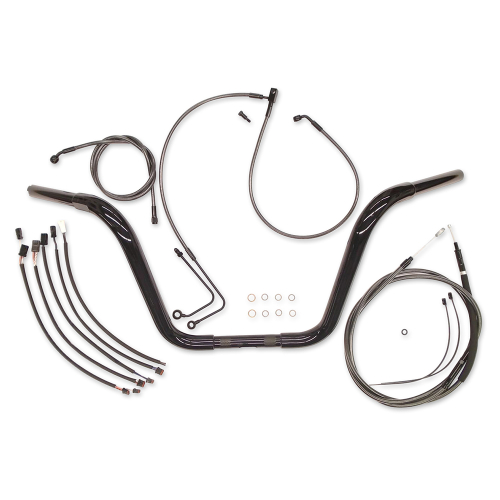 Magnum - Magnum Caliber Ape Hanger Handlebar Installation Kit - 16in. - Black - 48878-116