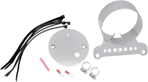 Drag Specialties - Drag Specialties Gauge Bracket - Single - Chrome - 2210-0199