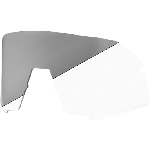 100% - 100% Replacement Lens for S3 Sunglasses - Photochromic Clear/Smoke - 69026-00006 - Clear Smoke