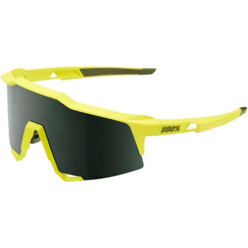 100% - 100% Speedcraft Sunglasses - 61001-004-74 - Neon Yellow/Black