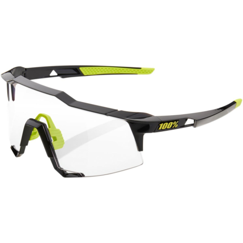 100% - 100% Speedcraft Sunglasses - 61001-001-77 - Black/Neon Yellow