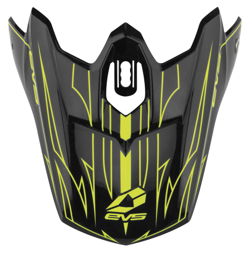 EVS - EVS Replacement Pinner Visor for T5 Helmets - H16T5P-VSBKHVY - Black/Hi-Vis Yellow