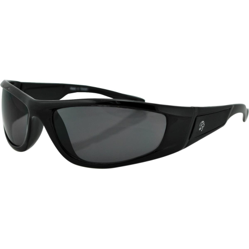 Zan Headgear - Zan Headgear Iowa Sunglasses - EZIA01 - Shiny Black/Smoke Lens