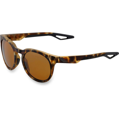 100% - 100% Campo Sunglasses - 61026-089-49 - Havana/Brown Polarized Lens