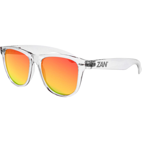 Zan Headgear - Zan Headgear Minty Sunglasses - EZMT04 - Crystal Clear/Smoked Crimson Lens