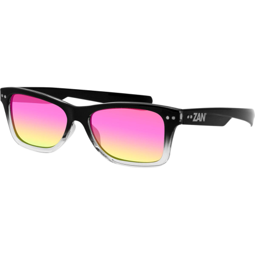 Zan Headgear - Zan Headgear Trend Setter Sunglasses - EZTN01 - Crystal Black Gradient/Smoked Purple Lens