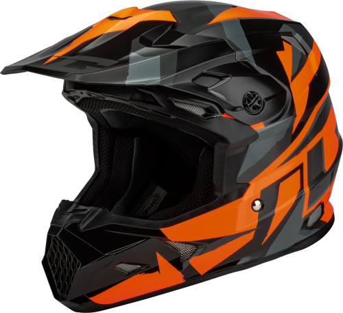 G-Max - G-Max MX-96 Splinter Helmet - D3961493 - Black/Orange - X-Small