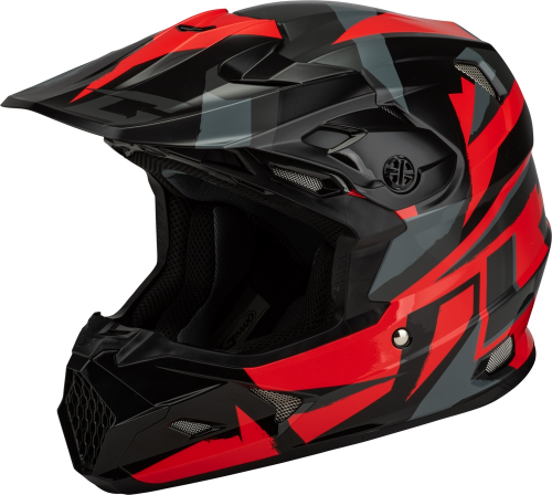 G-Max - G-Max MX-96 Splinter Helmet - D3961153 - Black/Red - X-Small