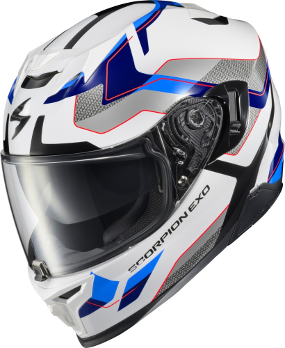 Scorpion - Scorpion EXO-T520 Zuse Helmet - T52-1214 - White/Blue - Medium