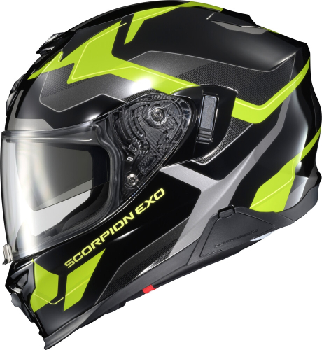 Scorpion - Scorpion EXO-T520 Zuse Helmet - T52-1205 - Black/Hi-Vis - Large