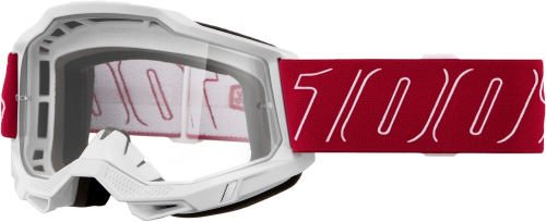 100% - 100% Accuri 2 Redline Goggles - 50013-00051 - Redline/Clear Lens - OSFM