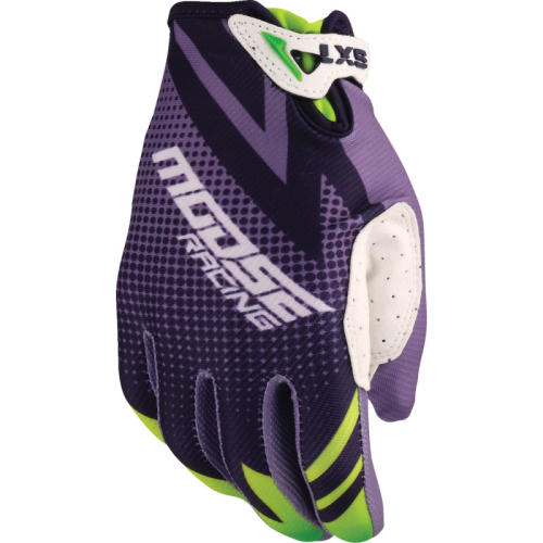 Moose Racing - Moose Racing SX1 Youth Gloves - 3332-1893 - Purple/Green - Small