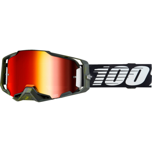 100% - 100% Armega Soledad Goggles - 50005-00036 - Soledad/Black/White/Red Lens - OSFM