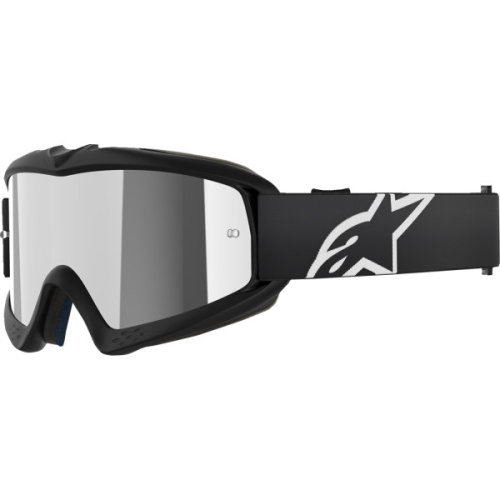 Alpinestars - Alpinestars Vision Corp Youth Goggles - 5140225-1456 - Black/Silver Mirror Lens - OSFM