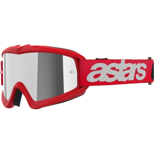 Alpinestars - Alpinestars Vision Blaze Youth Goggles - 5140425-3094 - Red/Silver Mirror Lens - OSFM