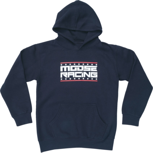 Moose Racing - Moose Racing All-American Youth Hoodie - 3052-0698 - Navy - Small