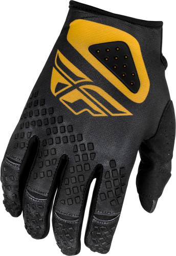 Fly Racing - Fly Racing Kinetic Center Youth Gloves - 378-510YS - Black/Gold - Small