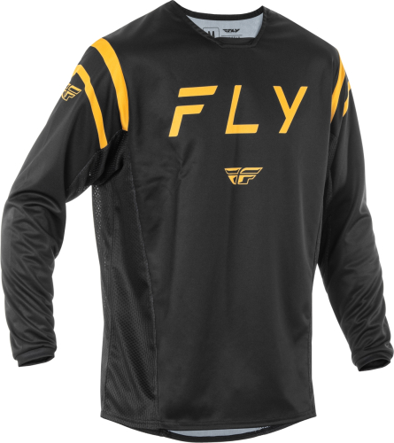 Fly Racing - Fly Racing Kinetic Center Jersey - 378-5202X - Black/Gold - 2XL