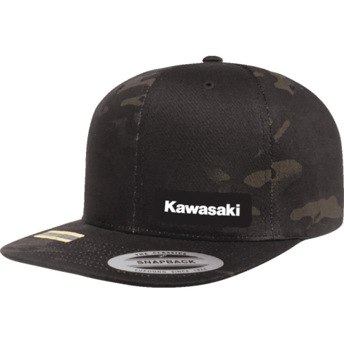 Factory Effex - Factory Effex Kawasaki Snapback Hat - 27-86104 - Camo Black - OSFM