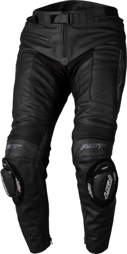 RST - RST S1 CE Leather Pants - 103022BLK-36 - Black/Black - XL Short