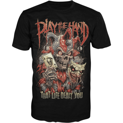 Lethal Threat - Lethal Threat Play The Hand T-Shirt - LT20894-4XL - Black - 4XL